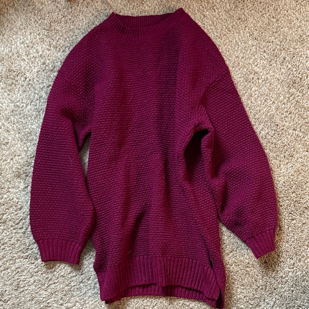 Women's Burgundy Sweater